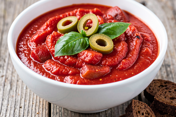 Sos pomidorowy z oliwkami (polska-nowoczesna)