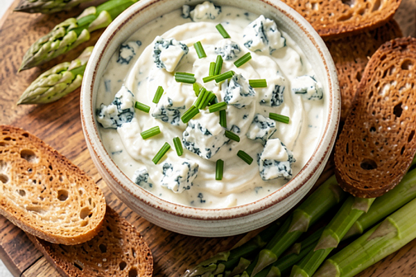 Sos z serem pleśniowym z miodowo-sojowym twistem