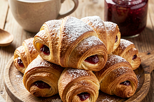 Jam Croissants (Polish, Buttery)