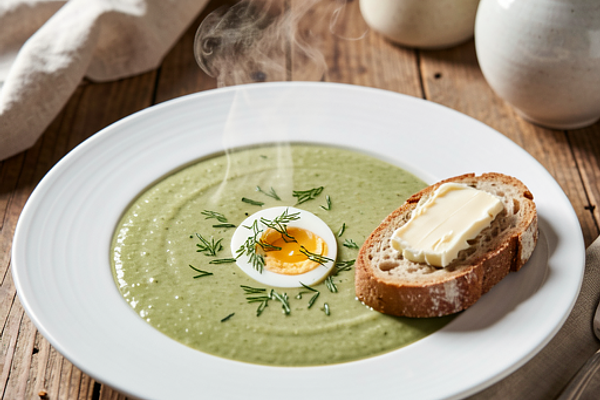 Zupa szczawiowa z jajkiem