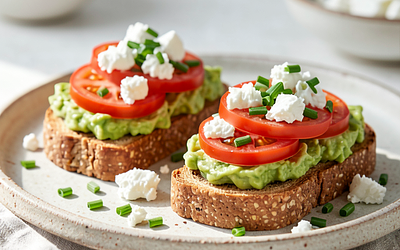 Avocado and Tomato Toasts