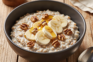 Oatmeal with Banana and Honey