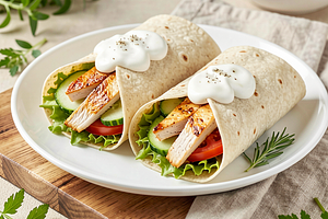 Chicken and Lettuce Wraps