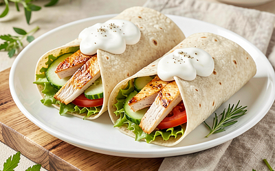 Chicken and Lettuce Wraps