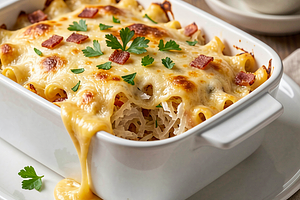 Cabbage Sauerkraut Pasta Bake