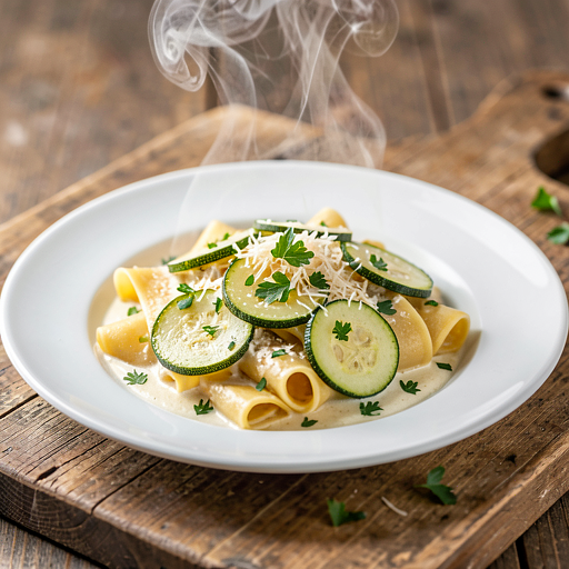 Makaron z cukinią i ziołami