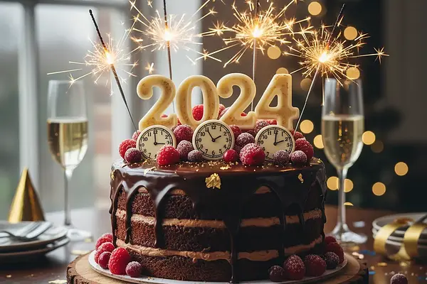 Tort Czekoladowy na Sylwestra