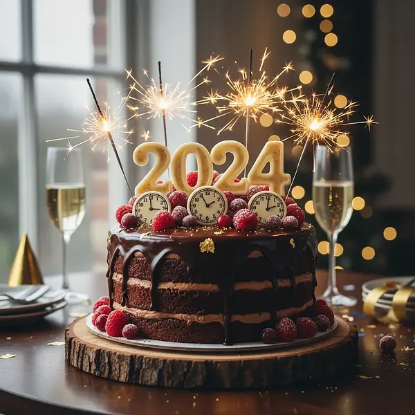 Chocolate Cake for New Year's Eve