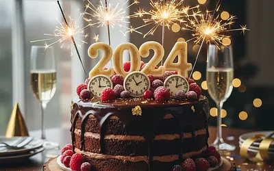 Tort Czekoladowy na Sylwestra