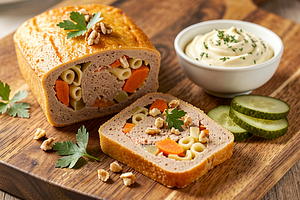 Pâté with pasta and vegetables (Polish-modern)