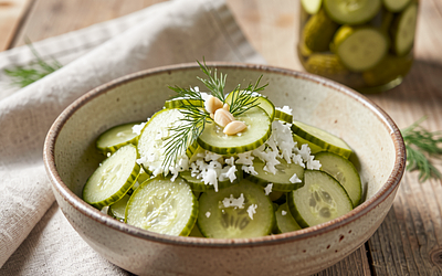 Kiszone ogórki z chrzanem