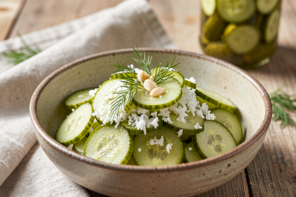 Kiszone ogórki z chrzanem