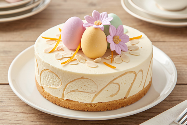 Sernik wielkanocny z marcepanem (polska-nowoczesna)