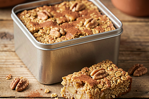 Oat bars with apple