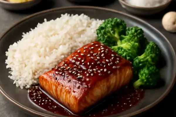 Teriyaki z łososiem