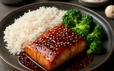 Teriyaki z łososiem