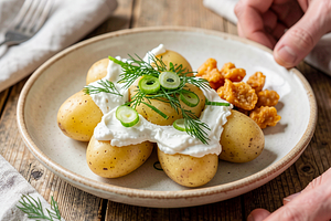 Potatoes with Gzik (a Greater Poland classic in a spring version)
