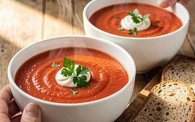 Tomato Soup with Rice (Polish Traditional)