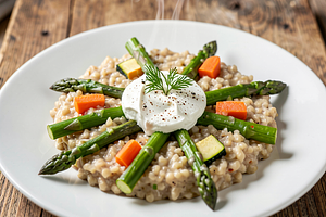 Kaszotto with Young Vegetables (Spring Kaszotto with Barley)