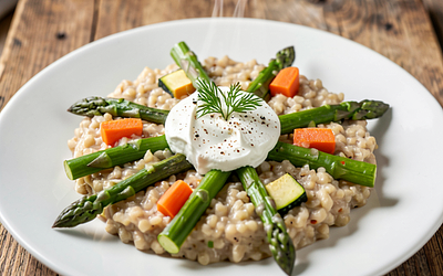 Kaszotto with Young Vegetables (Spring Kaszotto with Barley)