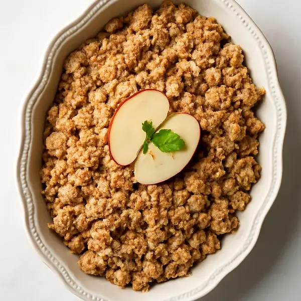 Apple Pie with Crumble Topping
