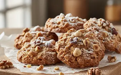 Nutty Kisses: Crunchy Cookies with Meringue and Walnuts