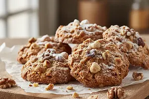 Nutty Kisses: Crunchy Cookies with Meringue and Walnuts