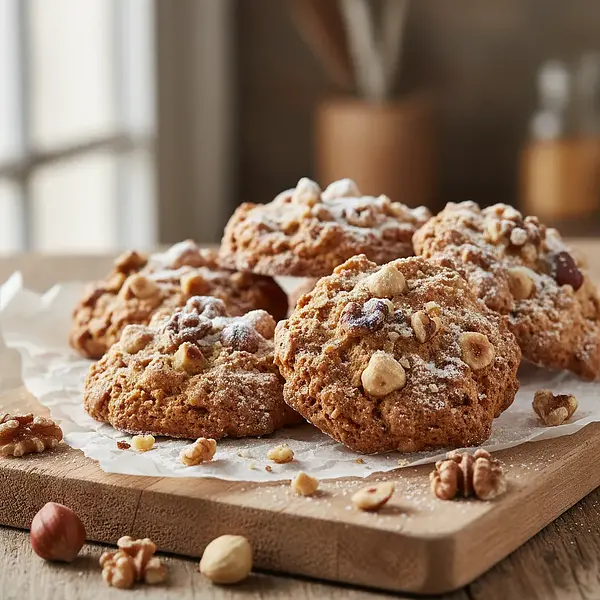 Nutty Kisses: Crunchy Cookies with Meringue and Walnuts