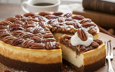 Pecan Pie Style Nut Cheesecake