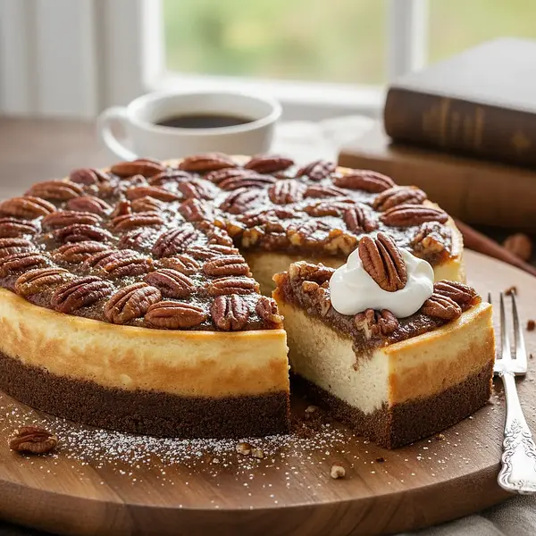 Pecan Pie Style Nut Cheesecake